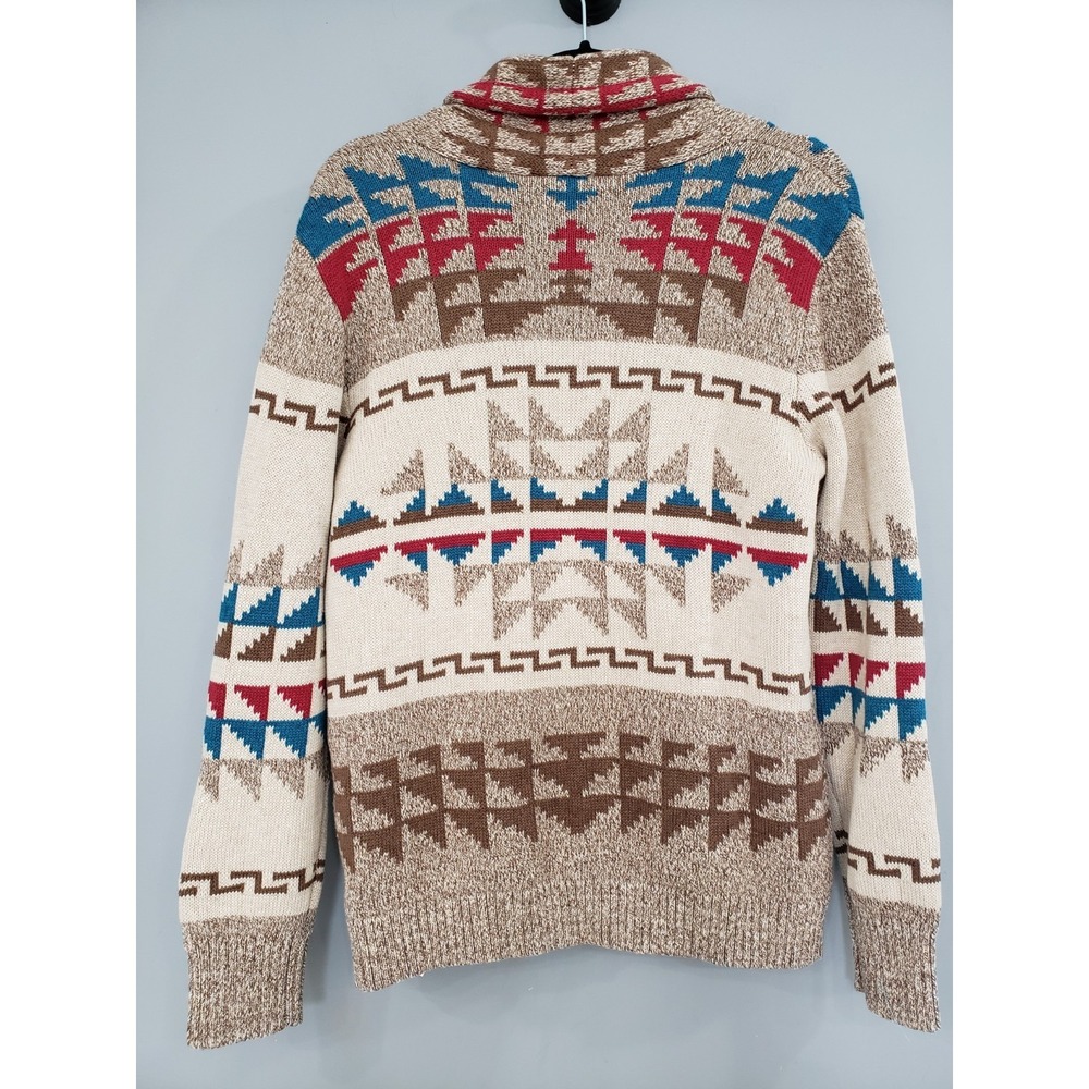 NEW WOMENS MEDIUM Pendleton Shawl Collar Cardigan Sweater Southwest Aztec wool - Picture 5 of 7